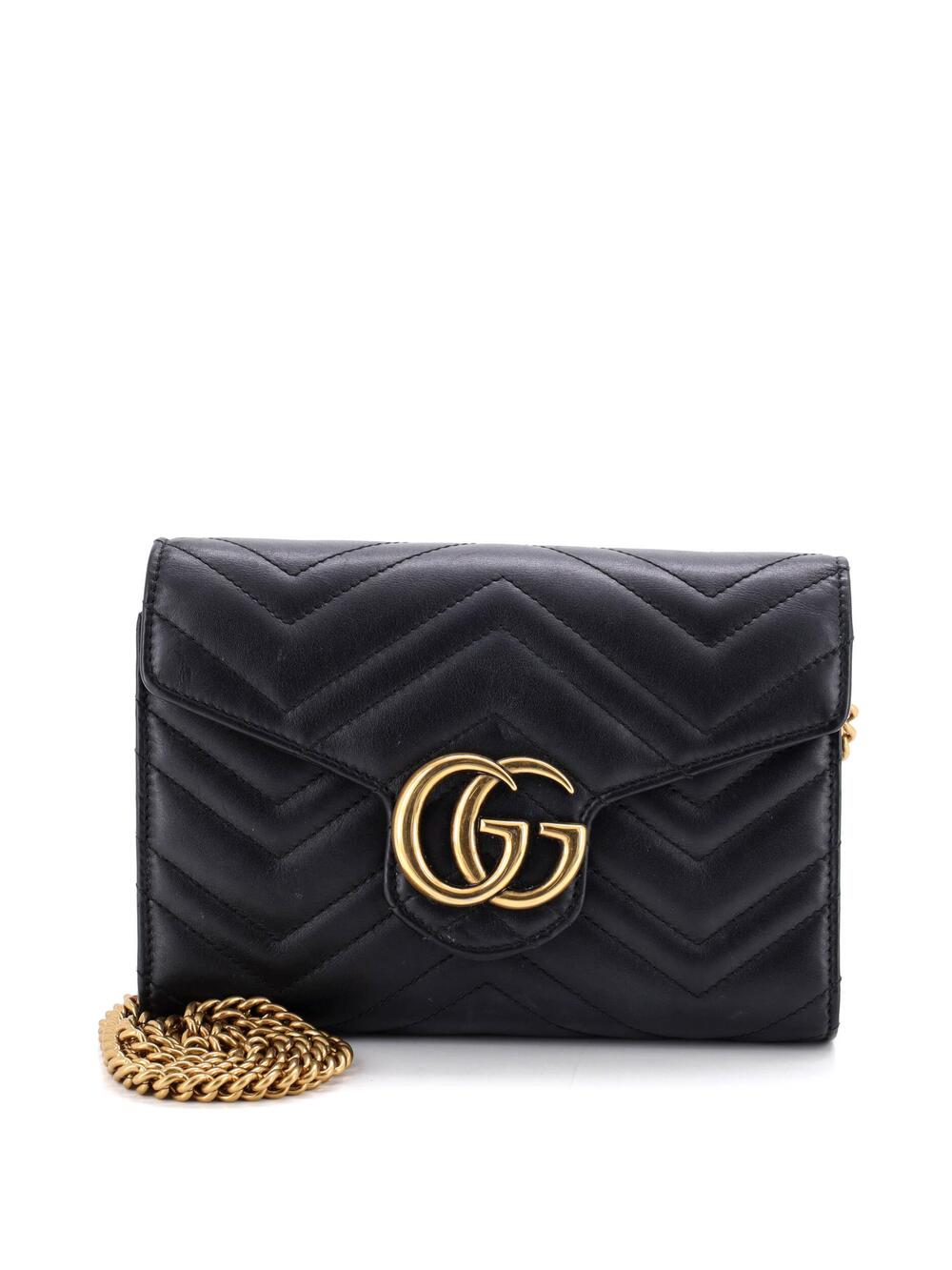Gucci Gg Marmont Chain Wallet Matelasse #339917G11B
